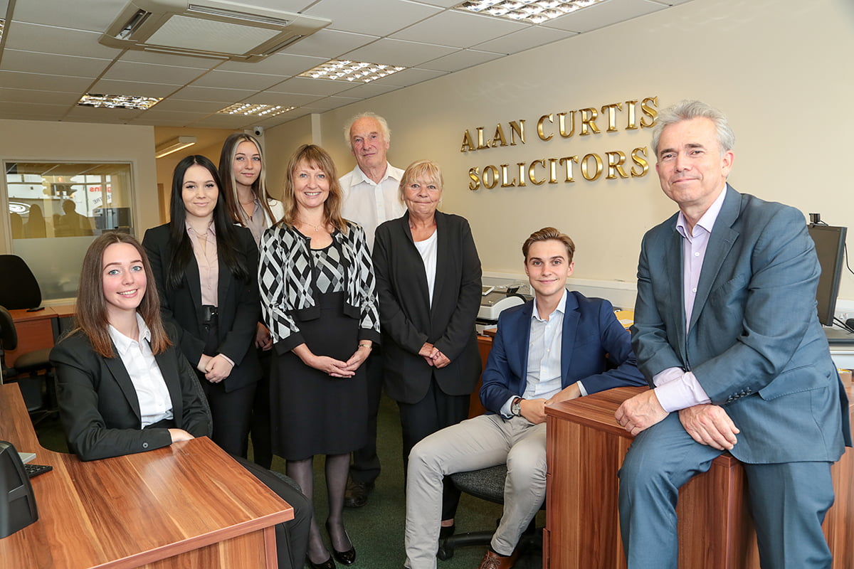 Office photo of the team at Alan Curtis Solicitors in Monmouth